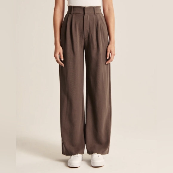 A&F tailored wide leg pants - Picture 2 of 11
